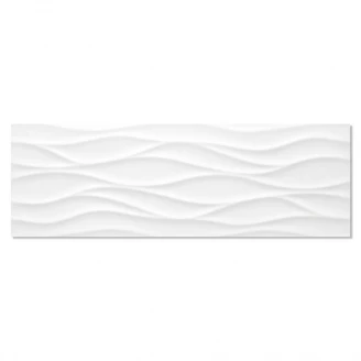 Kakel Sun Brisa Vit Blank-Relief  25x75 cm